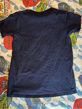 Men's Navy and Blue T-shirt